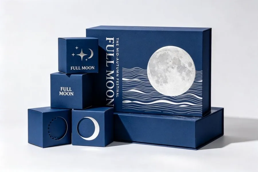custom blue gift boxes