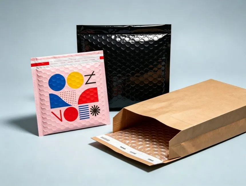 custom bubble mailer bags