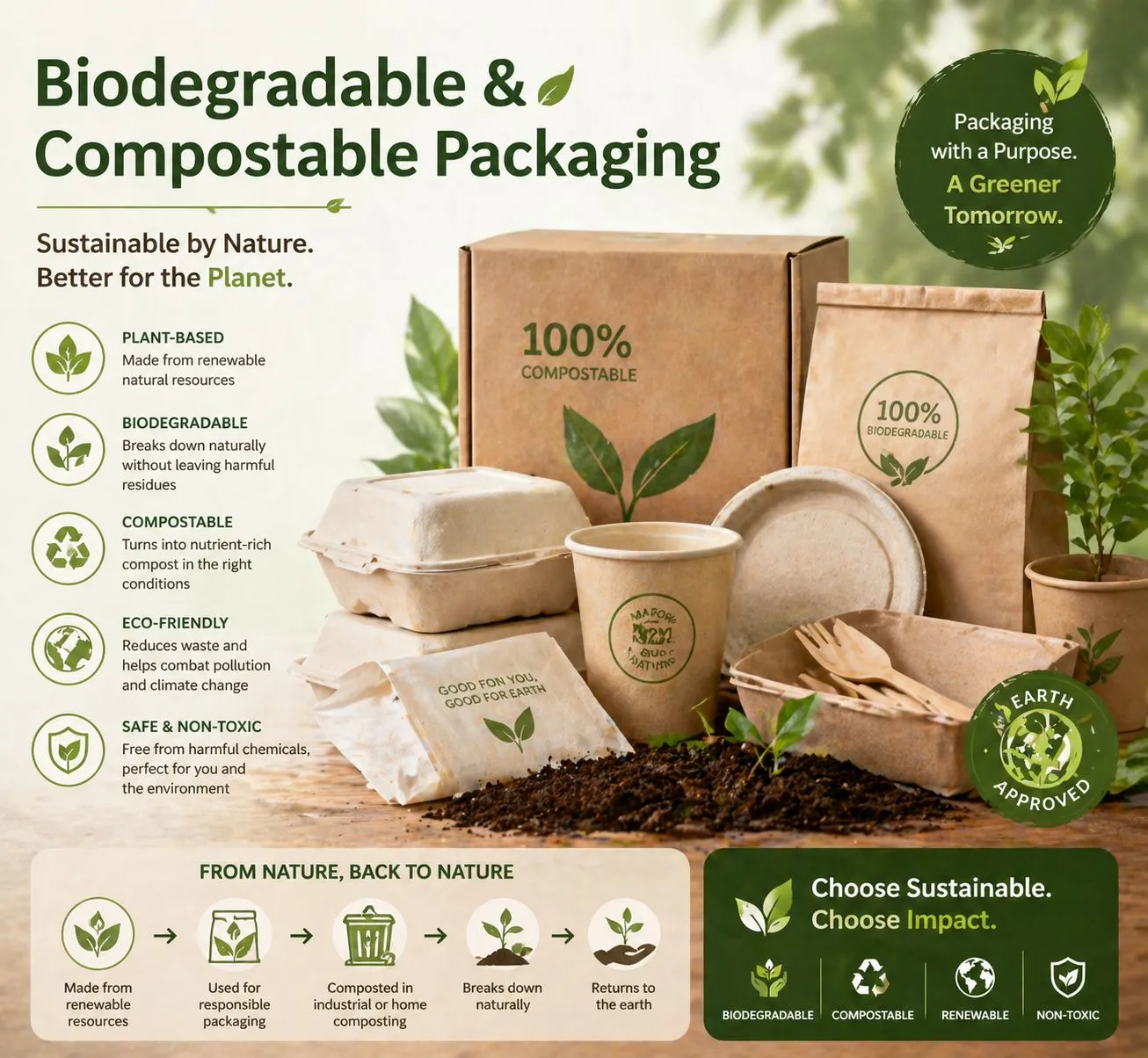 Biodegradable and Compostable Packaging