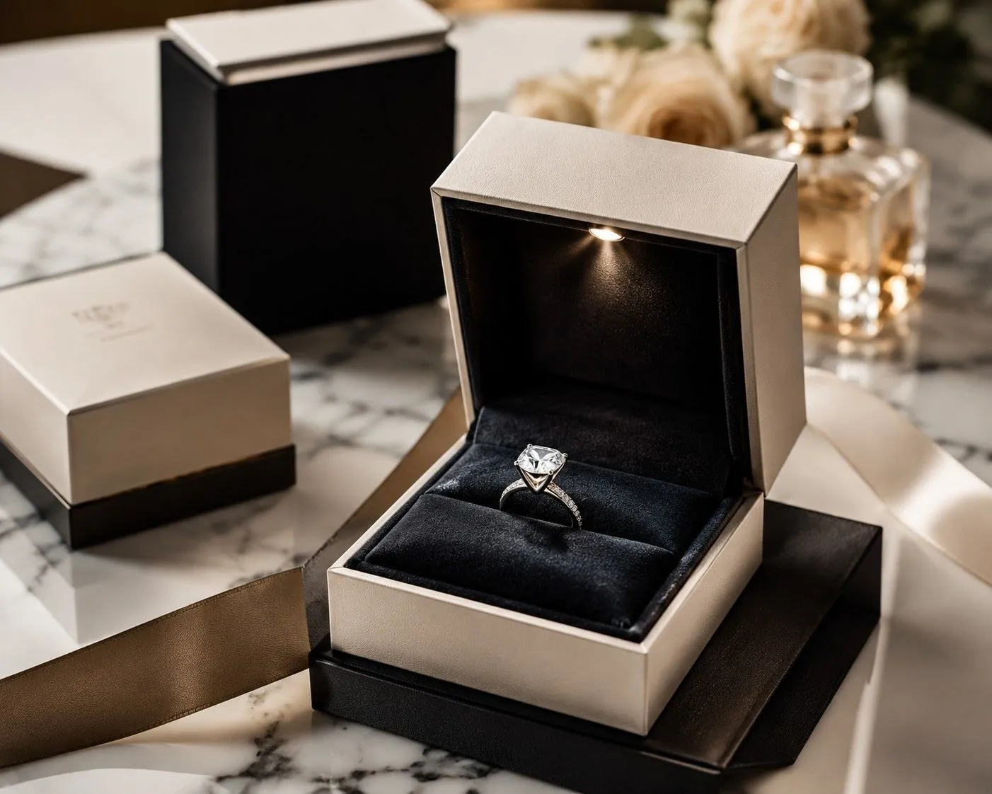 Luxury jewelry packaging enhances perceived value through premium presentation and elegant unboxing experience