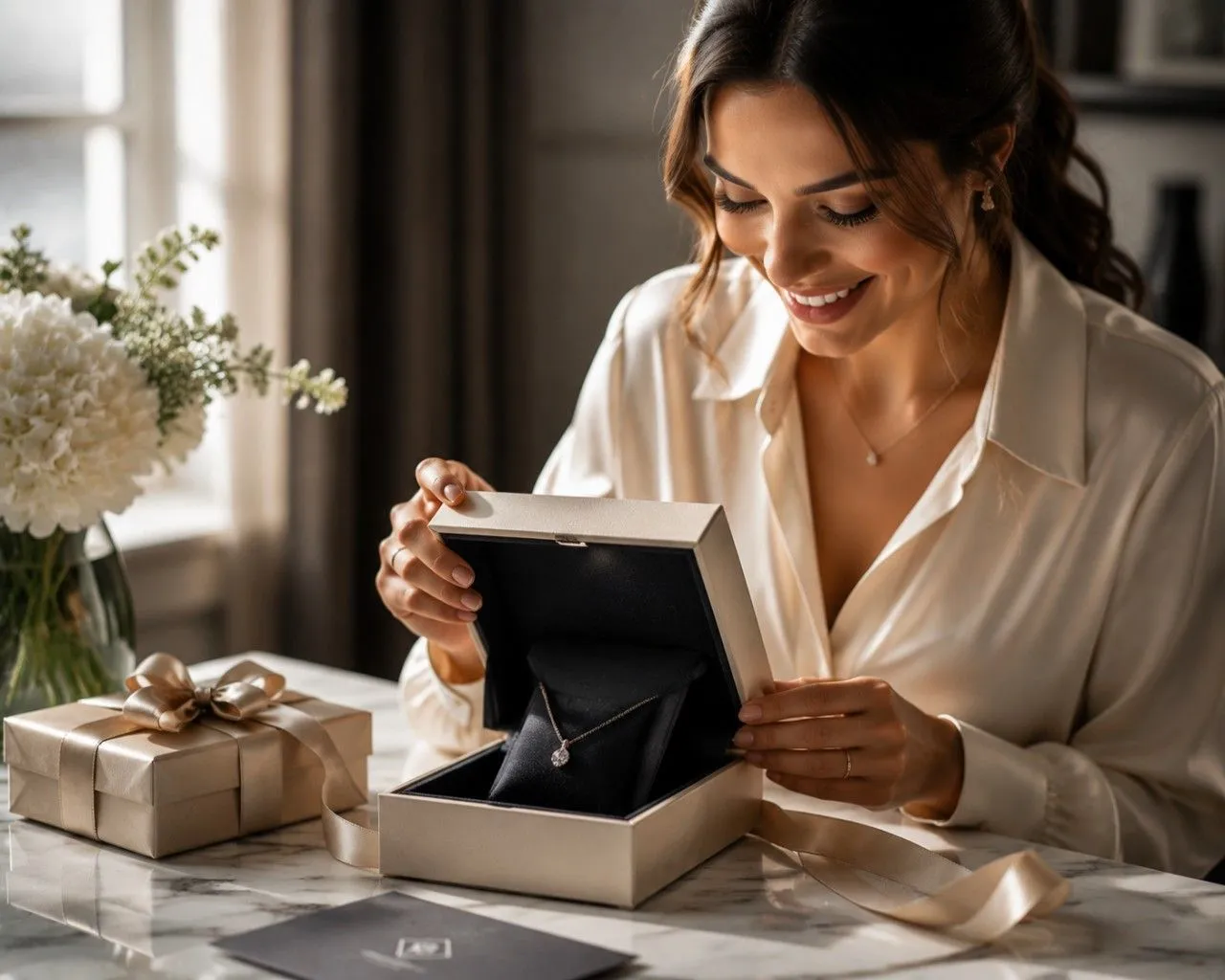 Luxury jewelry unboxing experience creating emotional customer engagement