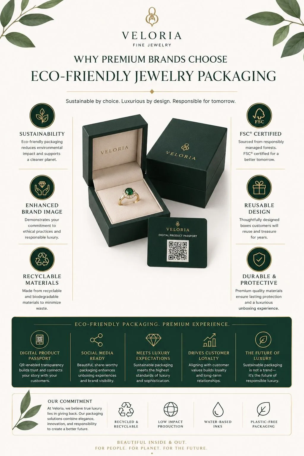 13.Infographic explaining why premium brands choose eco-friendly jewelry packaging
