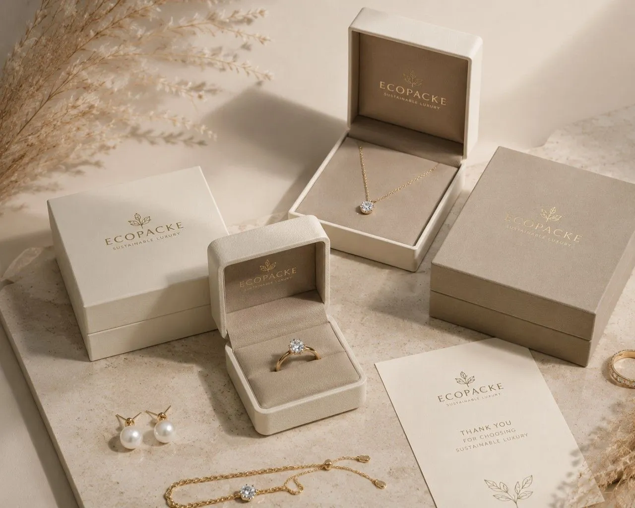 2.Modern luxury jewelry packaging reflecting quiet luxury design