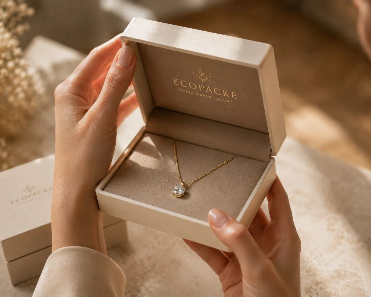4.Luxury jewelry packaging creating a memorable first impression