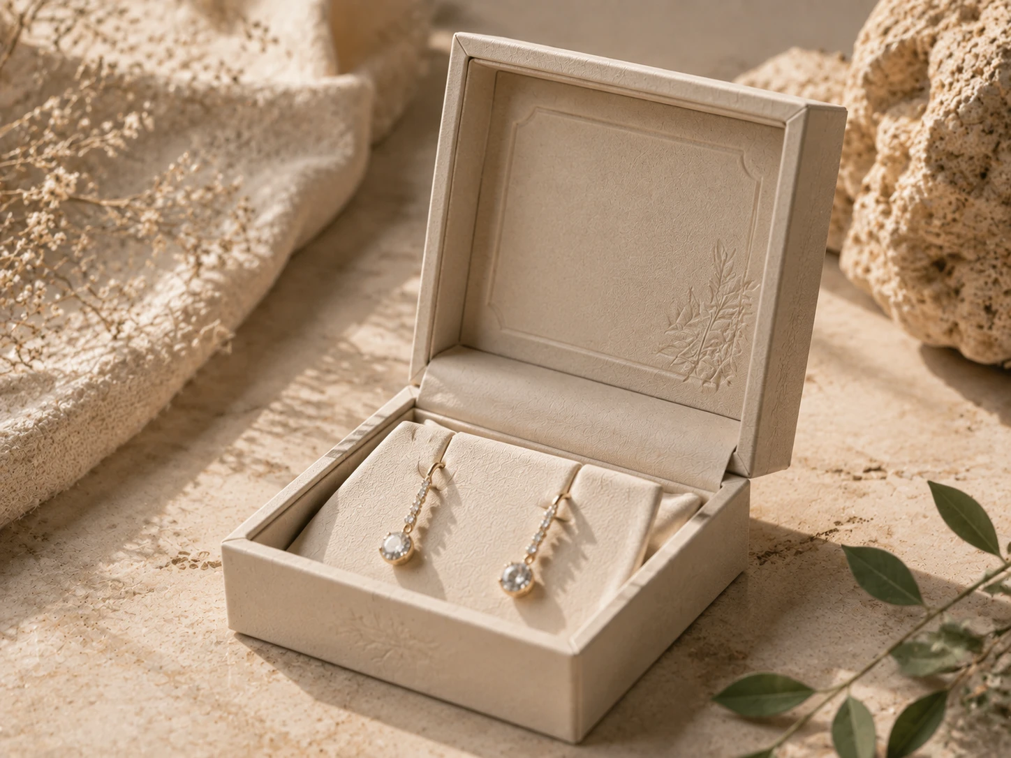 6、Biodegradable jewelry packaging designed for sustainable brand storytelling